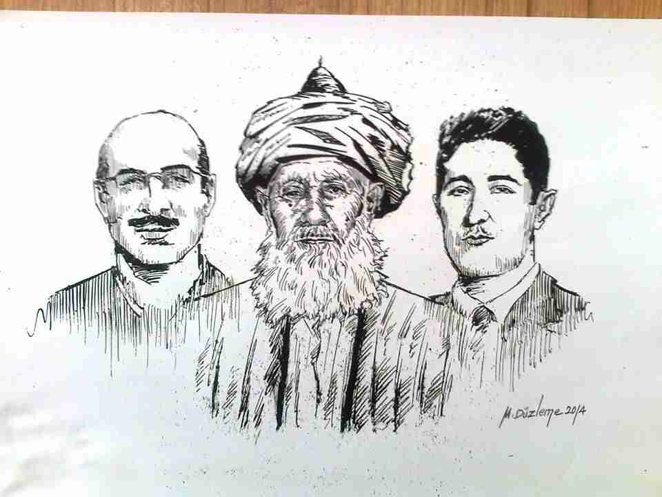 Üçümüz bir bütünüz...Ziya Şahin ..Babası Ahmet ve dedesi Mustafa Baba